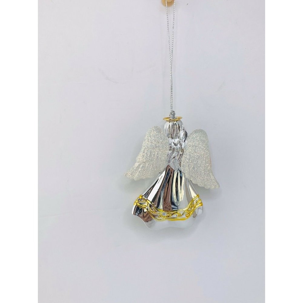 Rare NEW in Original Box REED & BARTON GLITTER ANGEL Christmas Ornament - Picture 6 of 7